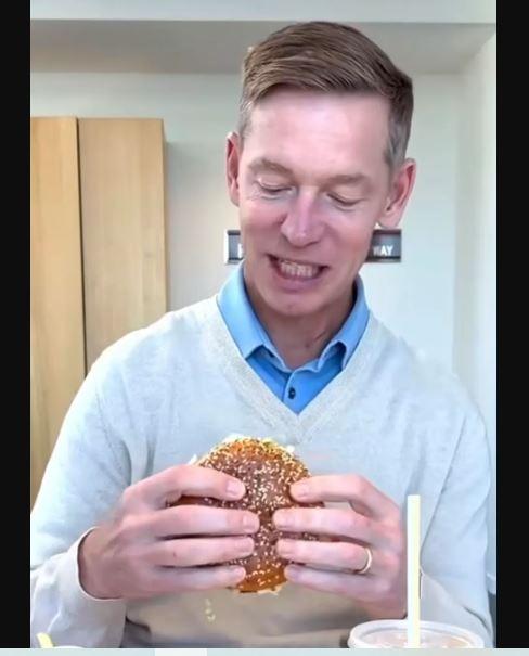 McDonald’s CEO Explains Viral ‘Tiny Bite’ Moment While Trying New Big Arch Burger